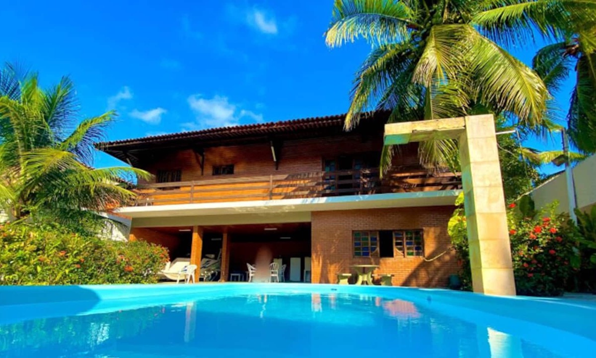 Barra de Sao Miguel House | Ótima Chácara com Piscina, Churrasqueira e Quadra de Areiana Barra de são Miguel