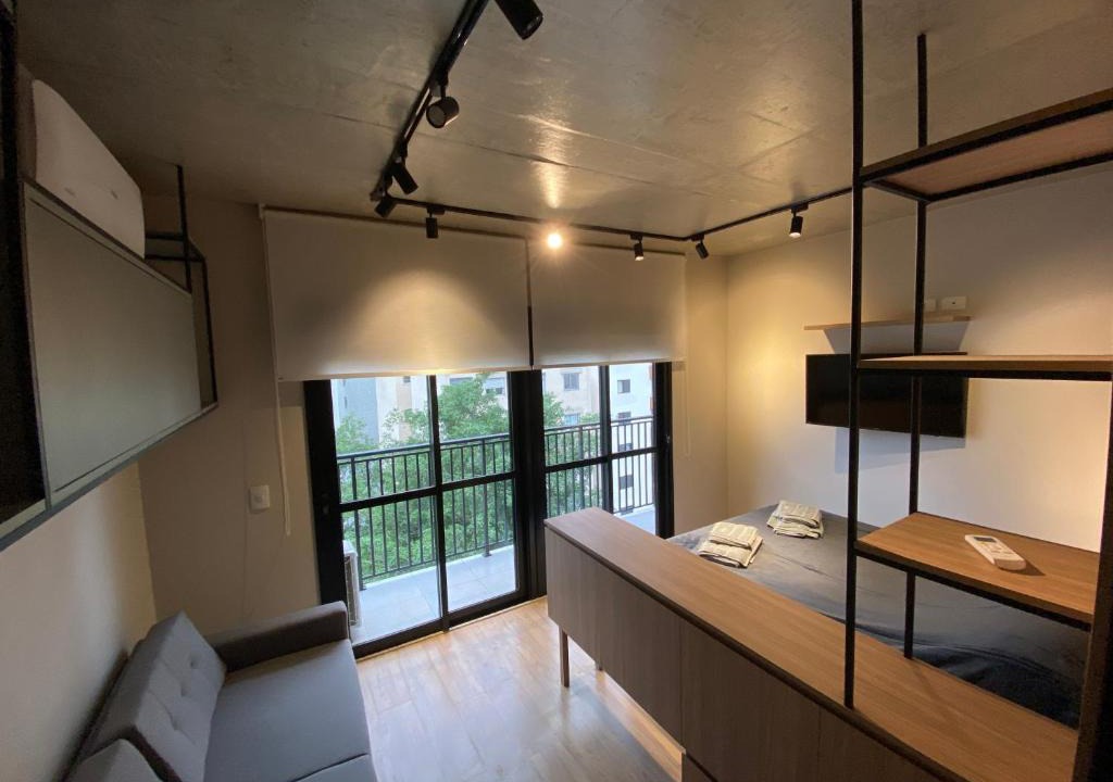 Consolacao Apartment | 82 New studio next Paulista Av, fast wifi and balcony