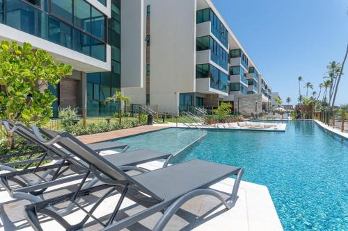 Pontal de Serrambi Apartment | Apart Completo-2 suítes-Varanda c Vista Mar-SH143M