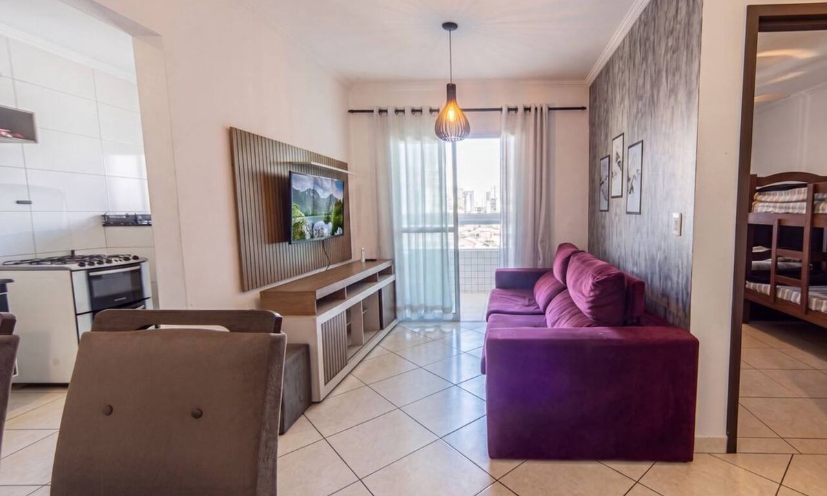 Vila Assuncao Apartment | Apto com Varanda e Garagem 300m | Praia Vila Tupi