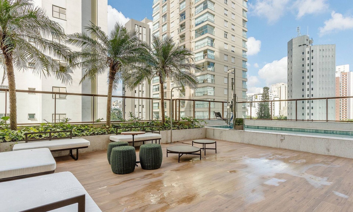 Campo Belo Apartment | Beautiful Studio With Pool in Campo Belo Hmc0320