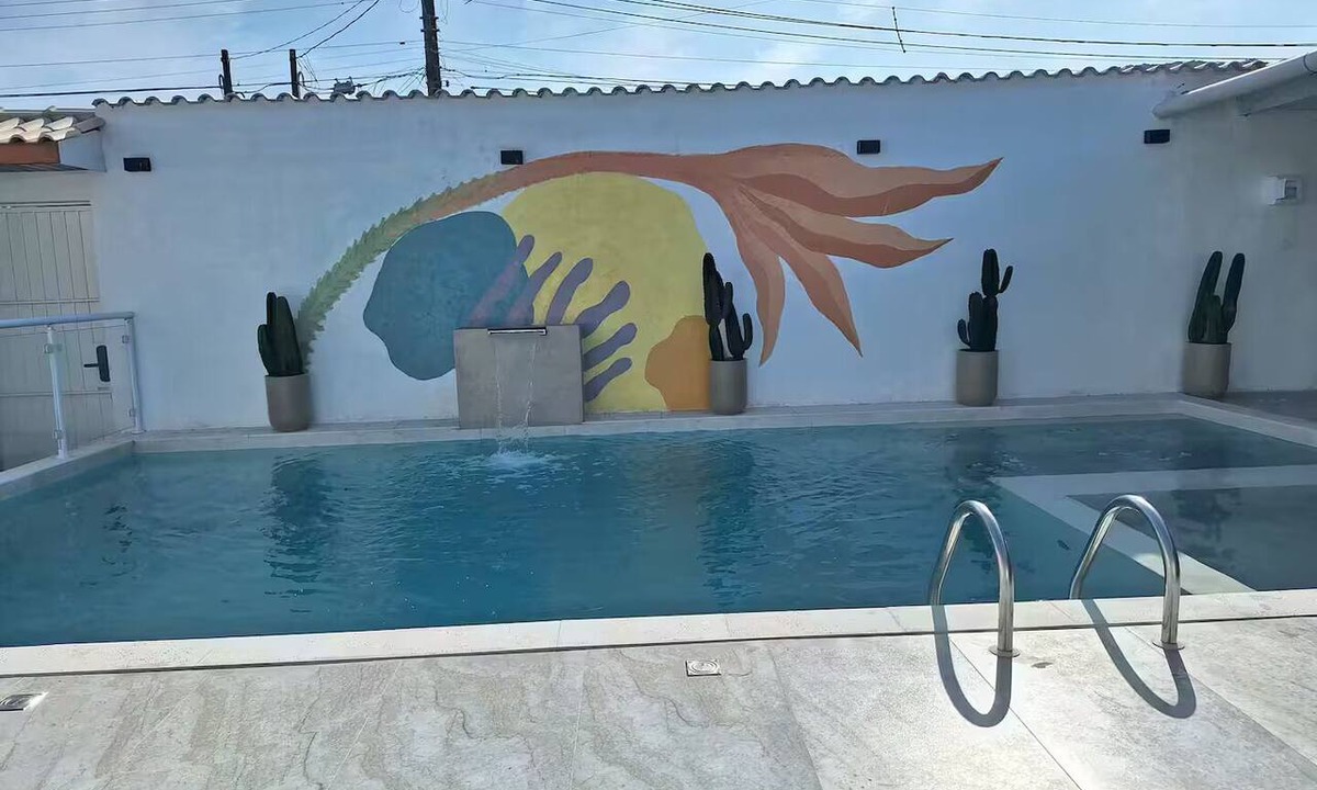 Guaiuba House | Caetano Guaiuba Beach, calm location, swimming pool, barbecue area