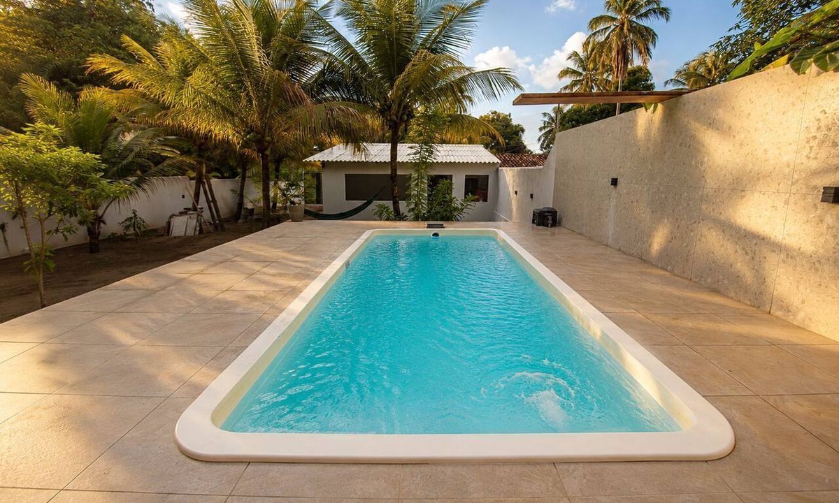 Barreira do Boqueirao House | Casa com piscina pertinho da Praia do Boqueirão