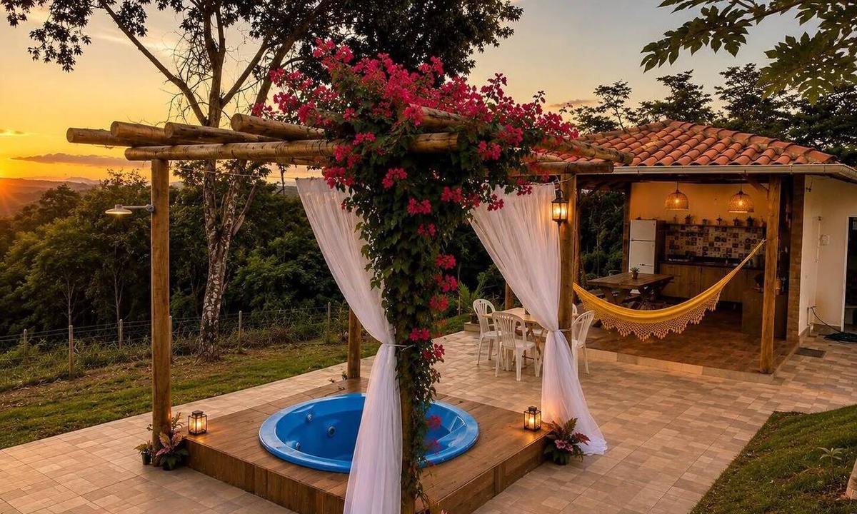 Alexania Ski Chalet | Chalé com Jacuzzi Vista do Lago Corumbá
