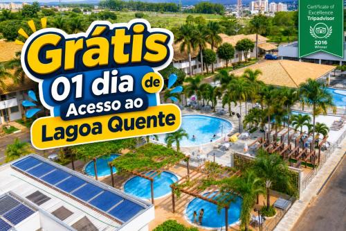Caldas Novas Apartment | diRoma Resort com piscina 24h, incluso um dia nos dois parques diRoma Acqua park e splash