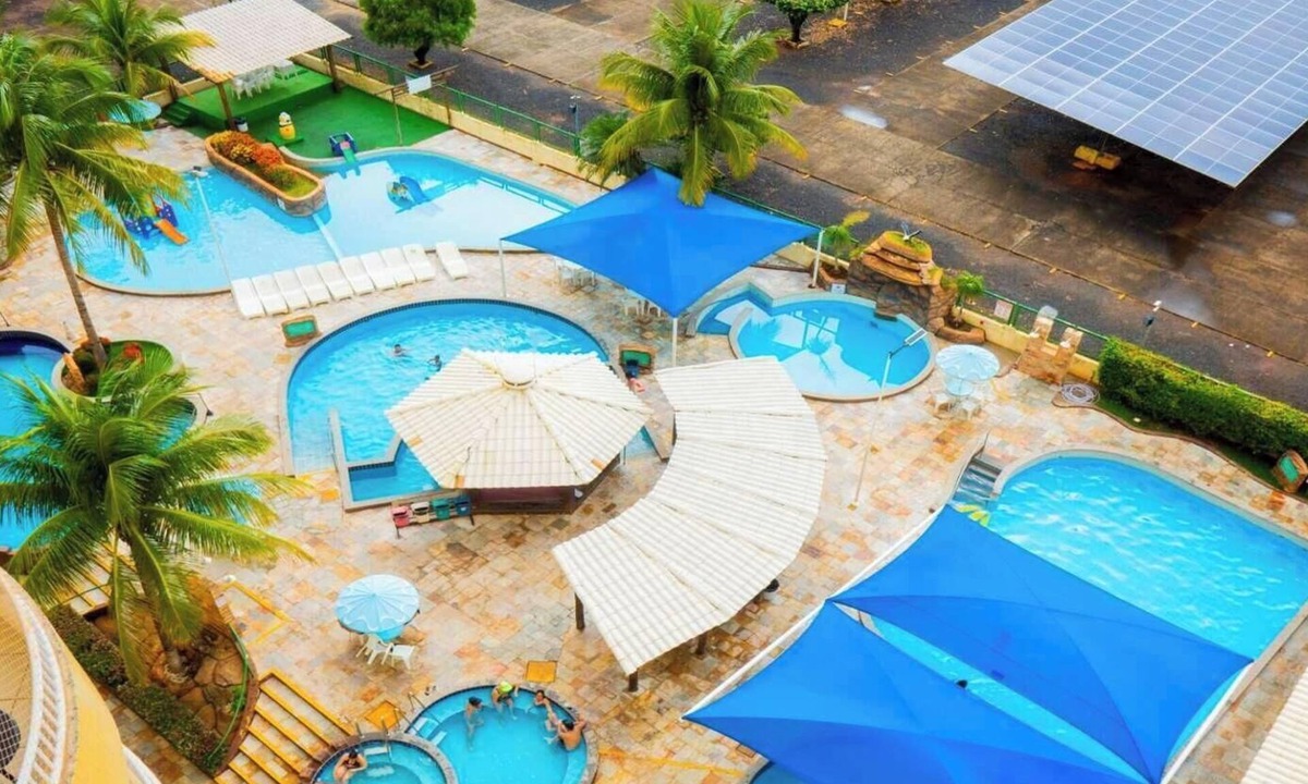 J Jeriquara Apartment | Flat no Thermas Place em Caldas Novas com Piscina