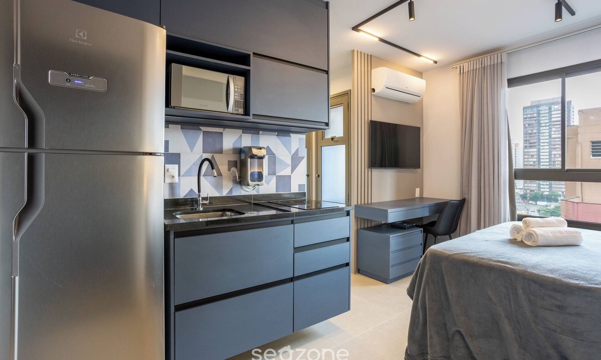 Campo Belo Apartment | Functional Studio Near Subway Gba908