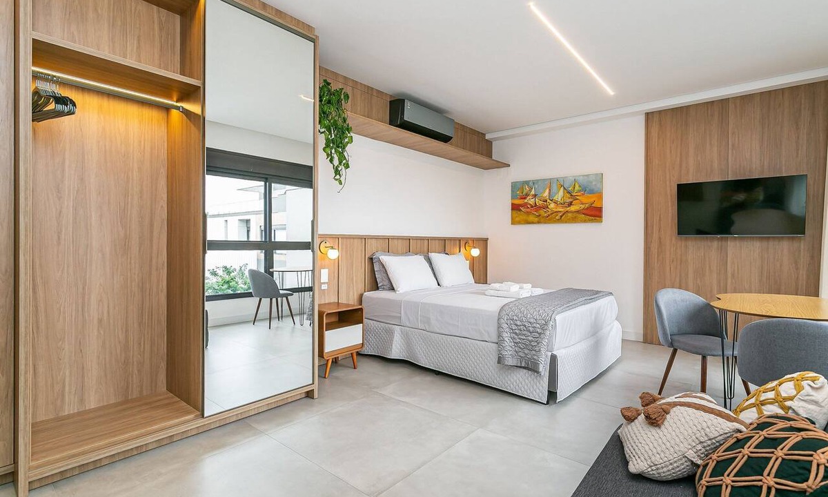 Florianopolis Apartment | Modern Studio | Pool | Gym #SG10
