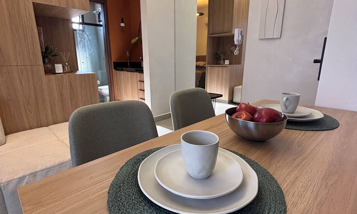 Saraiva Apartment | Monte Olympus: Apt moderno com sacada 10º andar