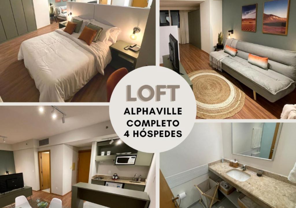 Alphaville Industrial Apartment | Quarto Hotel no coração de Alphaville Piscina e Academia