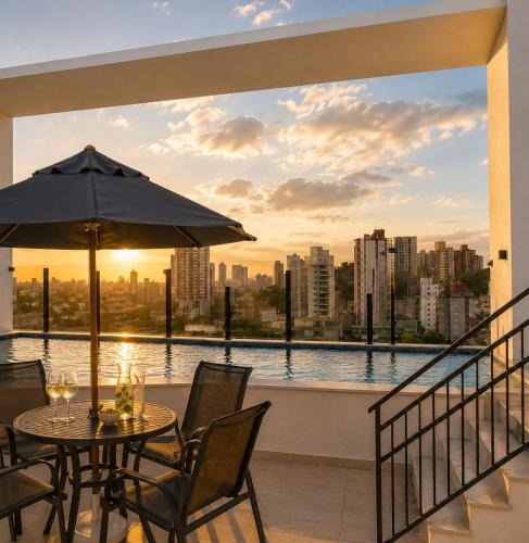Sao Carlos Apartment | Studio Celena- Rooftop - Ar- Home Office- ate 4