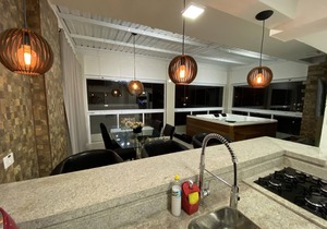 Penthouse apartment 200 meters from the beach overlooking the sea.
