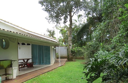 Guarutuba House | New House Ground Floor, Pool, Garden, between two rivers, beach at 250m, Market.
