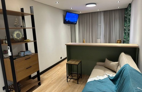 Jose Menino Apartment | Stay in this 1 bedroom apartment with AC and WiFi on José Menino beach in Santos