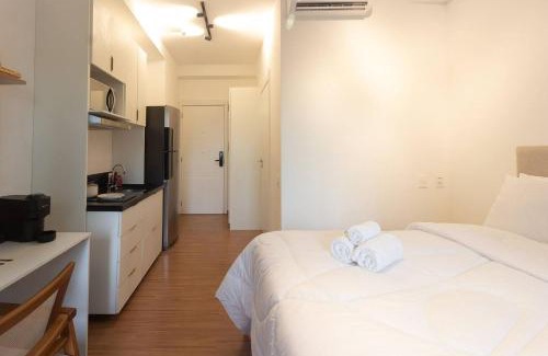 Campo Belo Apartment | Studio Novo e Completo Apto com Piscina e WI-FI