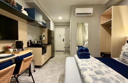 Vila Clementino Apartment | 209 - Rentaqui Studio Haus Mitre Vila Mariana Blue