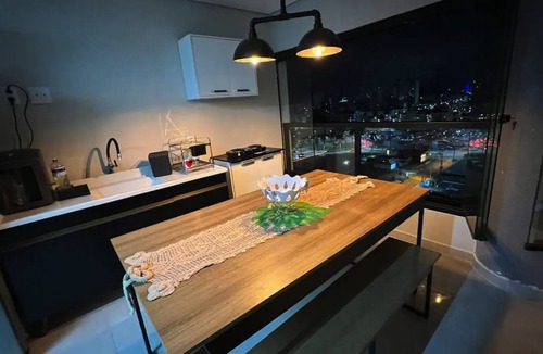 Enseada Apartment | A Piscina Mais Alta do Guarujá, a 600m da Enseada! Apt Alto Padrão de 2 Quartos!