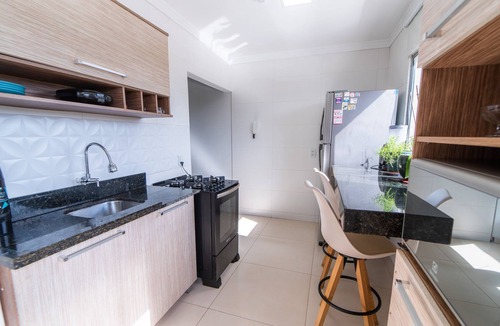 Vicente Pires Apartment | AP 85m2, 2Qts W/Suite, Full Kitchen, Wi-fi 500MB, Garage, Service Area