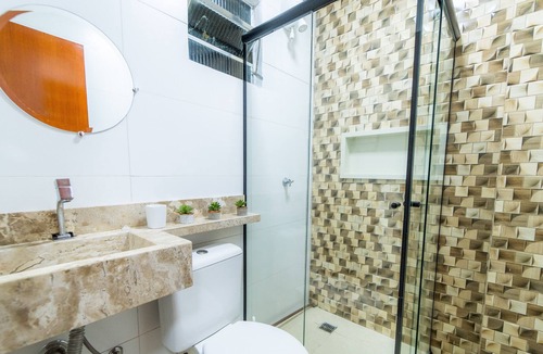 Vicente Pires Apartment | AP 85m2, 2Qts W/Suite, Full Kitchen, Wi-fi 500MB, Garage, Service Area