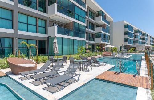Pontal de Serrambi Apartment | Apart Completo-2 suítes-Varanda c Vista Mar-SH143M