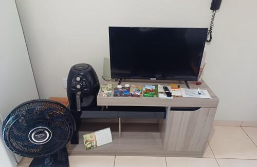 Santo Angelo Apartment | Apart perto da Unimed, Catedral e HSA de 2 quartos com AR, mini-Academia e garagem no Centro-sul