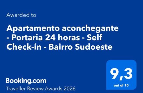 Sudoeste e Octogonal Apartment | Apartamento aconchegante - Portaria 24 horas - Self Check-in - Bairro Sudoeste