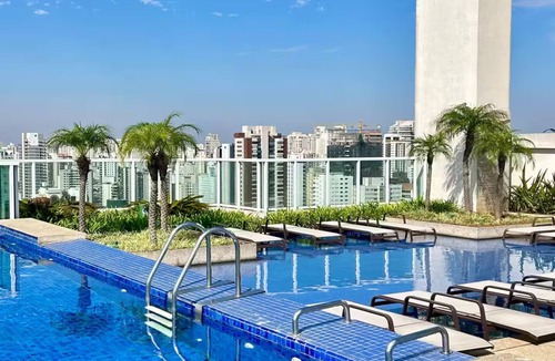 Brooklin Paulista Apartment | Apartment in Brooklin: Beautiful neighborhood view, garage, 2 swimming pools, gym and tennis court.