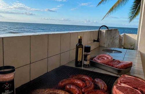 Pitimbu House | Beachfront, feet in the sand, Casa Pitanga Praia Azul