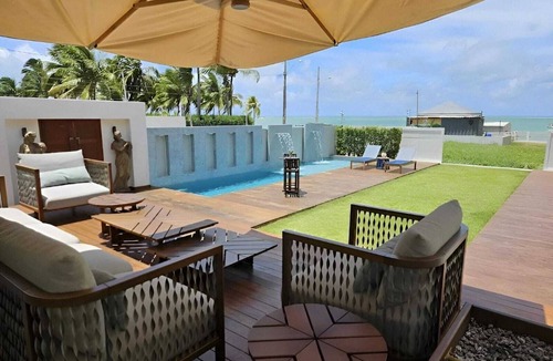 Camboinha House | Beachfront house with balcony and ocean view, João Pessoa