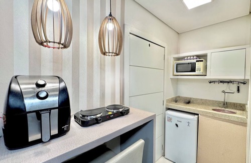 Tramandai Apartment | Beachfront loft, downtown Tdai, fully equipped.