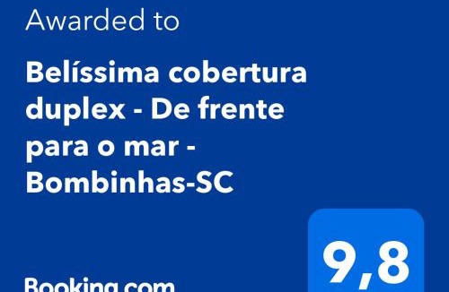 Canto Grande Apartment | Belíssima cobertura duplex - De frente para o mar - Bombinhas-SC