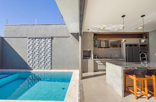 Sao Jose do Rio Preto House | Casa Climatizada, 3 Suítes, Piscina, Área Gourmet