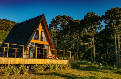 Urubici Ski Chalet | Chalé Costa Santti com banheira e lareira NH8190