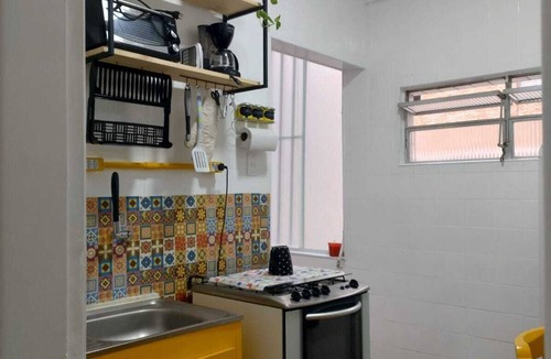 Jose Menino Apartment | Charming apartment in front of José Menino beach in Santos.