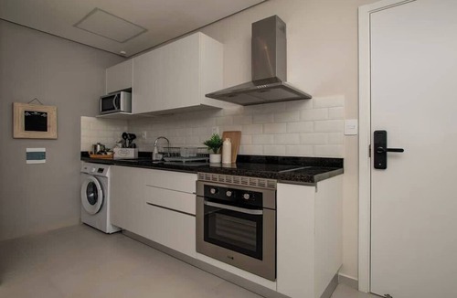 Asuncion Apartment | Chic 1BR, Work Desk w/Pool&Gym