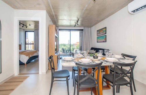 Asuncion Apartment | City View Apartment | Workspace, Pool & Gym Access