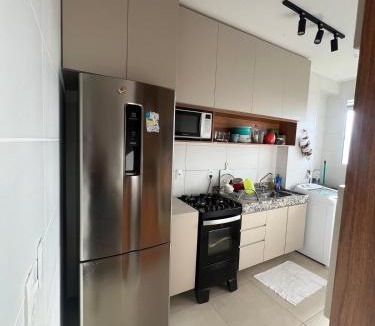 Cruz das Almas Apartment | Complete apartment, two bedrooms, one of which is an en-suite with air conditioning