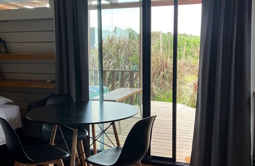 La Pedrera Apartment | Cozy studio BRISA in La Pedrera with AC, WiFi, front deck on a garden