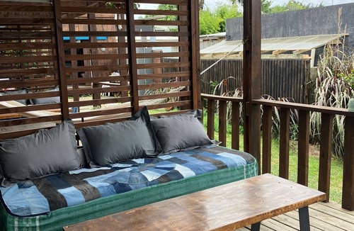 La Pedrera Apartment | Cozy studio BRISA in La Pedrera with AC, WiFi, front deck on a garden