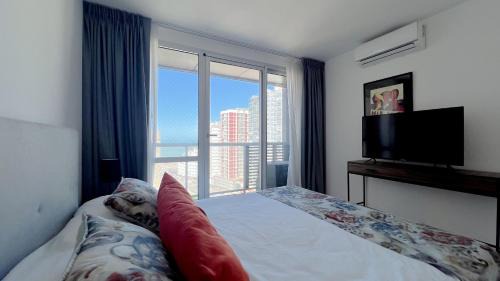 La Perla Apartment | Depto Pato - Depto con vista al mar, pileta y gym en edificio Royal Park - Hola Sur