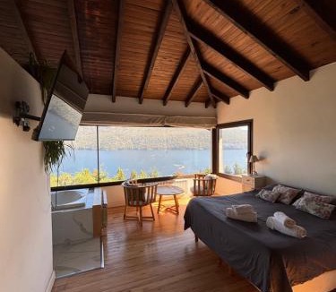 Villa Catedral Villa | Exclusivo Lodge de Lujo, Vista al Lago y Jacuzzi