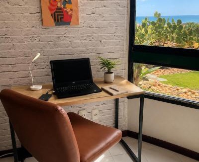 Boca do Rio Apartment | Flat aconchegante beira-mar na Pituba até 4 hóspedes