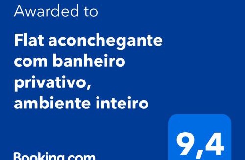 Alphaville House | Flat aconchegante com banheiro privativo, ambiente inteiro