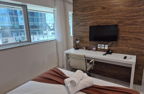 Setor Hoteleiro Norte Hotel | Flat bem localizado SHN | Garagem inclusa + wifi