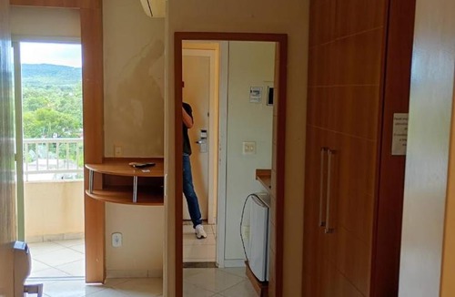 J Jeriquara Apartment | Flat com varanda no Thermas Place
