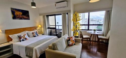 Jardim Paulista Apartment | Flat Hotel Jardins Varanda Quali Espaçoso Wi-Fi e Garagem