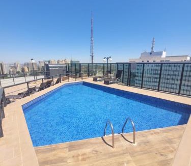 Setor Hoteleiro Norte Hotel | FLAT LETS IDEA BRASÍLIA HOTEL COM LIMPEZA DIÁRIA GRÁTIS, AO LADO DA ESPLANADA DOS MINISTÉRIOS E DO ESTÁDIO MANÉ GARRINCHA, COM WI-FI, PISCINA, ACADEMIA, SAUNA By REI DOS FLATS