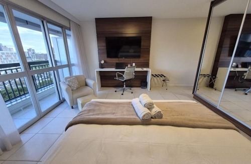 Setor Hoteleiro Norte Hotel | Flat moderno em SHN | Estrutura completa + WiFi