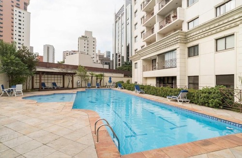 Vila Olimpia Hotel | Flat Vila Olímpia com 2 dormitórios e garagem