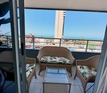 Praia de Iracema Apartment | Flat vista mar praia de Iracema